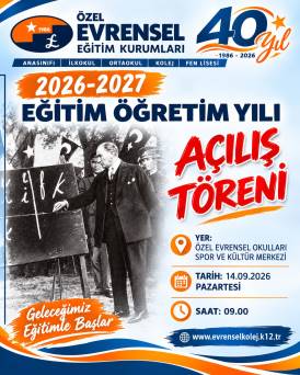 2026-2027 EĞİTİM ÖĞRETİM YILI AÇILIŞ TÖRENİNE DAVETLİSİNİZ